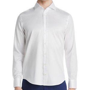 Mens Dylan Gray  Textured Cotton Dobby Shirt